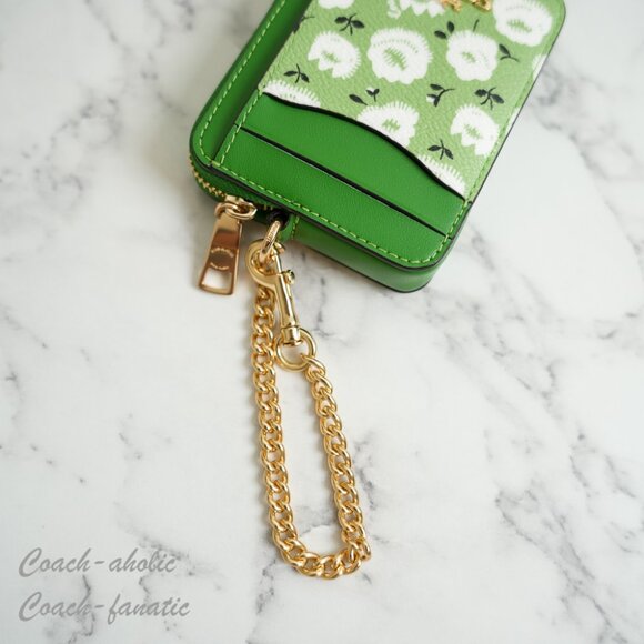 NWT Coach CBI58 Carmen Mini Crossbody Bag & CBL79 Zip Card Case With Floral SET - Picture 14 of 16